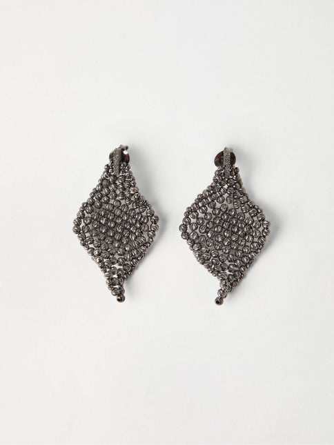 Brunello Cucinelli Sculptured silver earrings