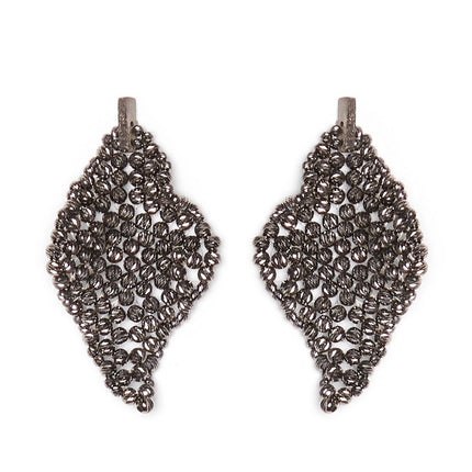 Brunello Cucinelli Sculptured silver earrings