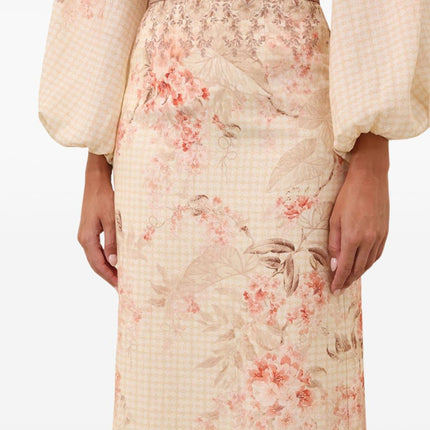 Zimmermann Illuminate Pencil Midi Skirt