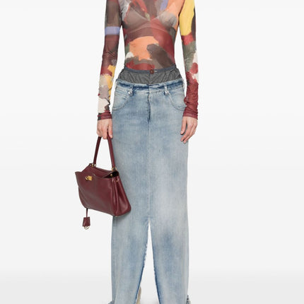 Maison Margiela Maxi denim cotton skirt