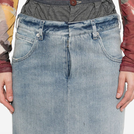Maison Margiela Maxi denim cotton skirt