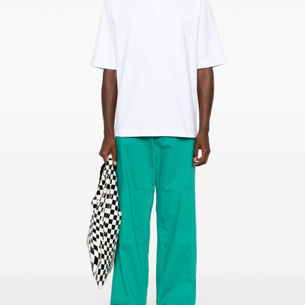 Marni logo-patch polo shirt