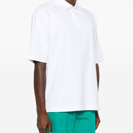 Marni logo-patch polo shirt