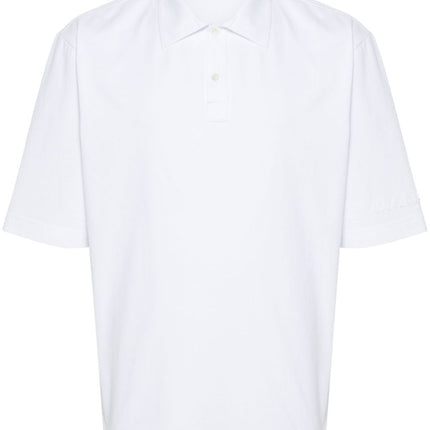 Marni logo-patch polo shirt