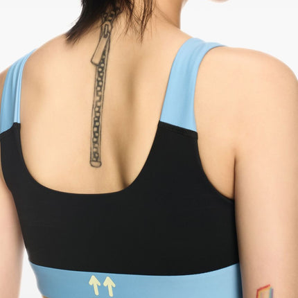 Off White Bra With Colour-Block Design