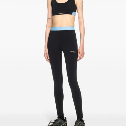 Off White Bra With Colour-Block Design