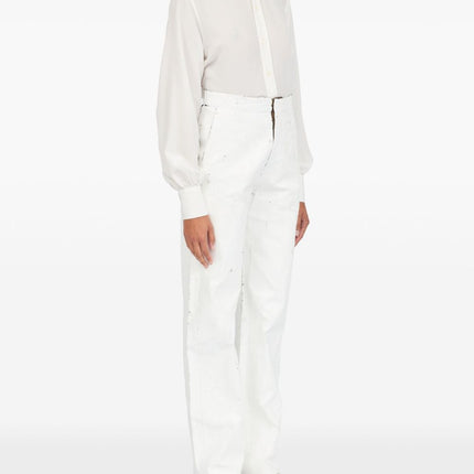 MM6 Maison Margiela Trousers White