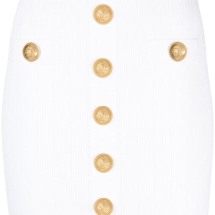 Balmain ribbed-knit miniskirt