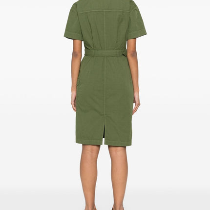 Woolrich belted waist shirt dress