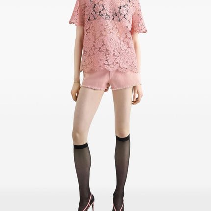 Dolce & Gabbana corded lace short sleeved T-shirt
