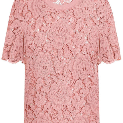 Dolce & Gabbana corded lace short sleeved T-shirt