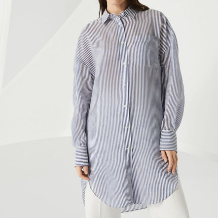 Brunello Cucinelli Shirts Clear Blue