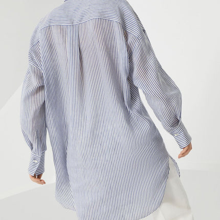 Brunello Cucinelli Shirts Clear Blue