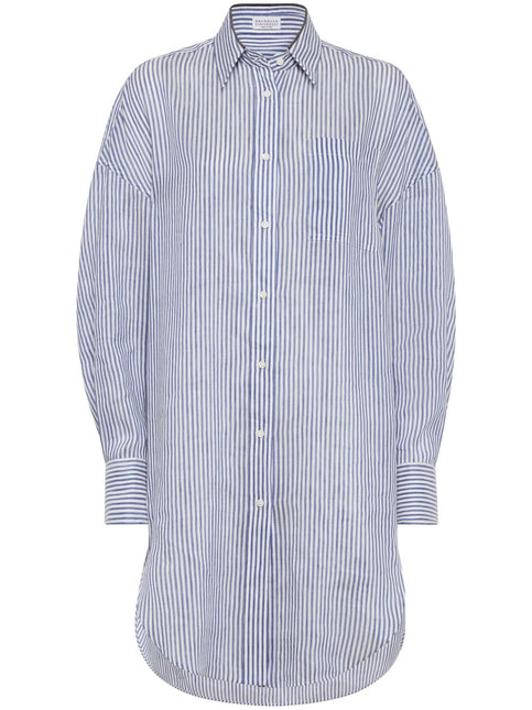 Brunello Cucinelli Shirts Clear Blue