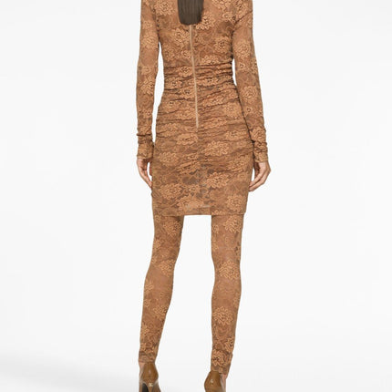 Dolce & Gabbana Short floral lace dress
