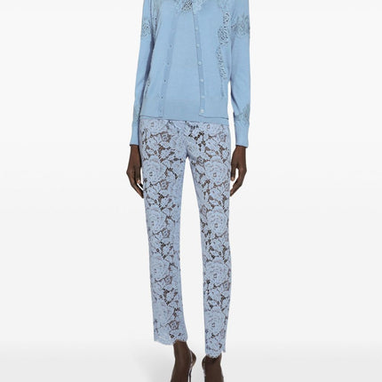 Dolce & Gabbana Embroidered Lace Trousers