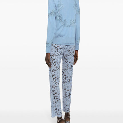 Dolce & Gabbana Embroidered Lace Trousers