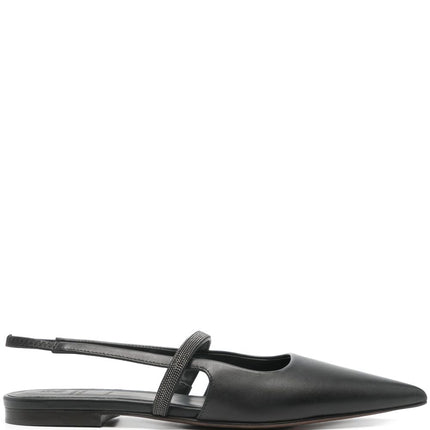 Brunello Cucinelli Monili-chain ballerina shoes