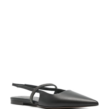Brunello Cucinelli Monili-chain ballerina shoes
