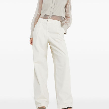 Brunello Cucinelli City Heels in Nappa Leather with Shiny Strap