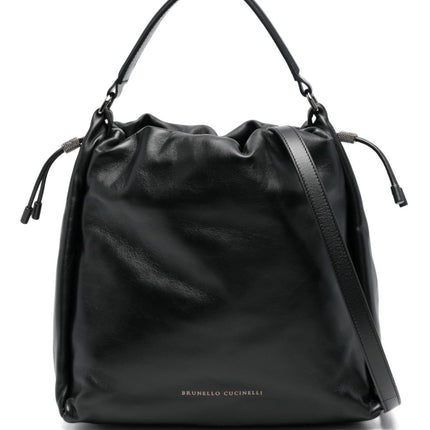 Brunello Cucinelli Soft leather Mellow Bucket bag