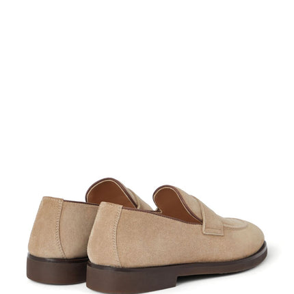 Brunello Cucinelli Penny Loafer in washed suede