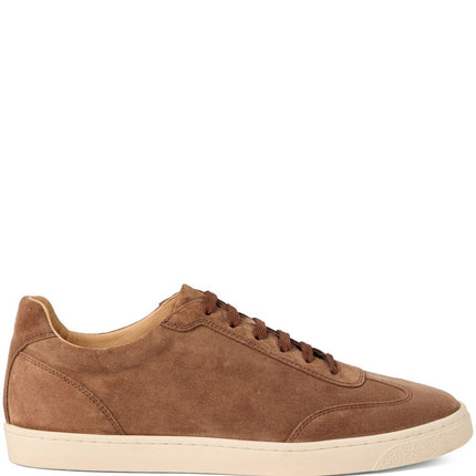 Brunello Cucinelli Washed suede sneakers with latex sole