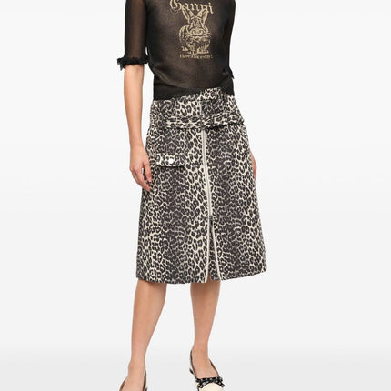 Ganni Sheer Jacquard Top
