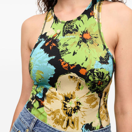 Ganni floral-print Bodysuit