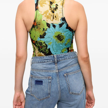 Ganni floral-print Bodysuit