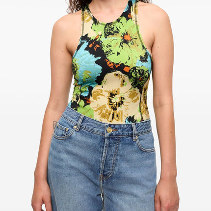 Ganni floral-print Bodysuit