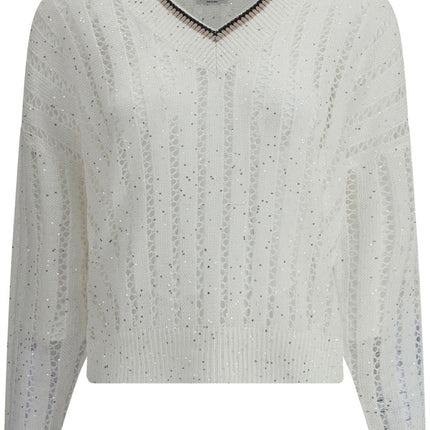 Brunello Cucinelli Sweaters White