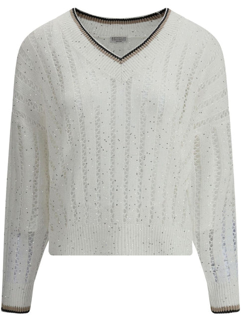 Brunello Cucinelli Sweaters White