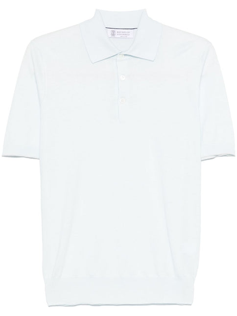 Brunello Cucinelli T-shirts and Polos Clear Blue