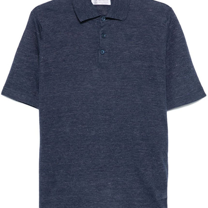 Brunello Cucinelli T-shirts and Polos Blue