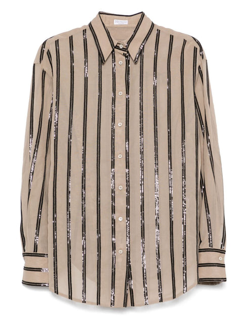 Brunello Cucinelli Shirts Brown