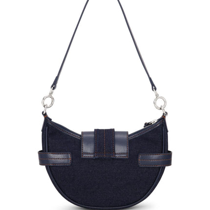 Ganni Buckle small denim cross-body bag