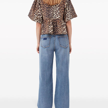 GANNI Top Brown
