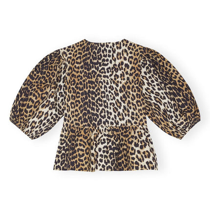 GANNI Top Brown