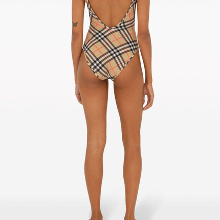 Burberry check-pattern swimsuit