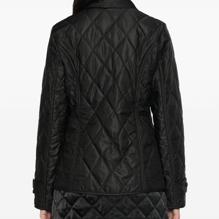 Burberry Tailored jacket with quilted high collar