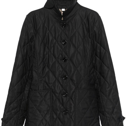 Burberry Tailored jacket with quilted high collar