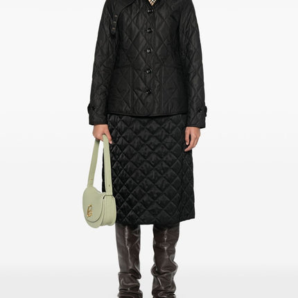 Burberry Tailored jacket with quilted high collar