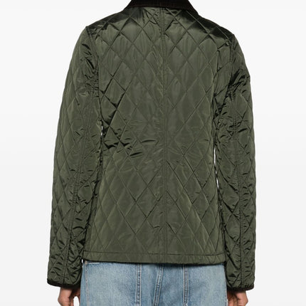 Burberry Quilted blazer corduroy collar