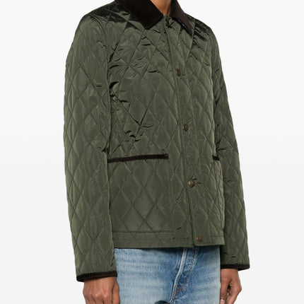 Burberry Quilted blazer corduroy collar