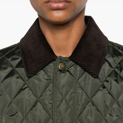 Burberry Quilted blazer corduroy collar