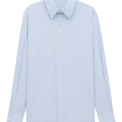 Saint Laurent striped oxford cotton shirt