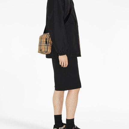 Burberry Leather, suede and check sneakers