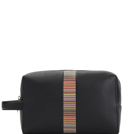Paul Smith Signature Stripe leather washbag