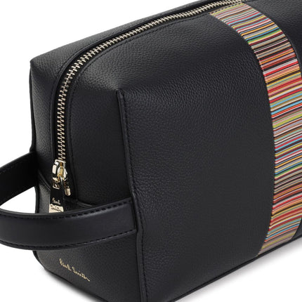Paul Smith Signature Stripe leather washbag